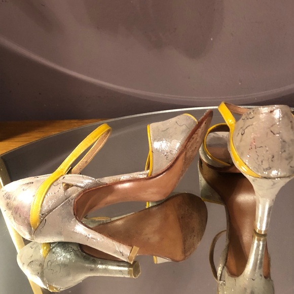 Real Tango shoes Aurora Lubiz silver yellow Hand Made in Buenos Aires 34 4 - Picture 10 of 10
